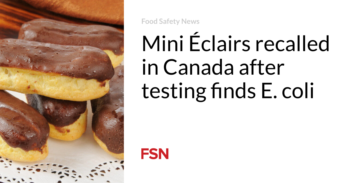 Poppies Bakeries LLC is voluntarily recalling a limited quantity of Poppies brand Mini Éclairs due to potential contamination with generic E. coli. This action is being taken as a precautionary measure following a routine test conducted by the Canadian Food Inspection Agency. Customers are advised to dispose of the affected product or return it to the place of purchase for a full refund. No illnesses have been reported in connection with this recall