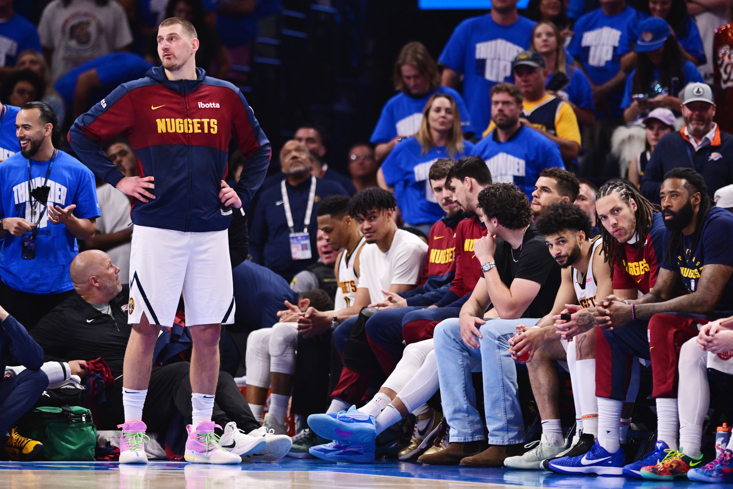 Denver Nuggets center Nikola Jokic shares his offseason plans following the teams elimination by the Oklahoma City Thunder in the second round. The superstar reveals his focus on improving his game and helping the team reach greater heights next season
